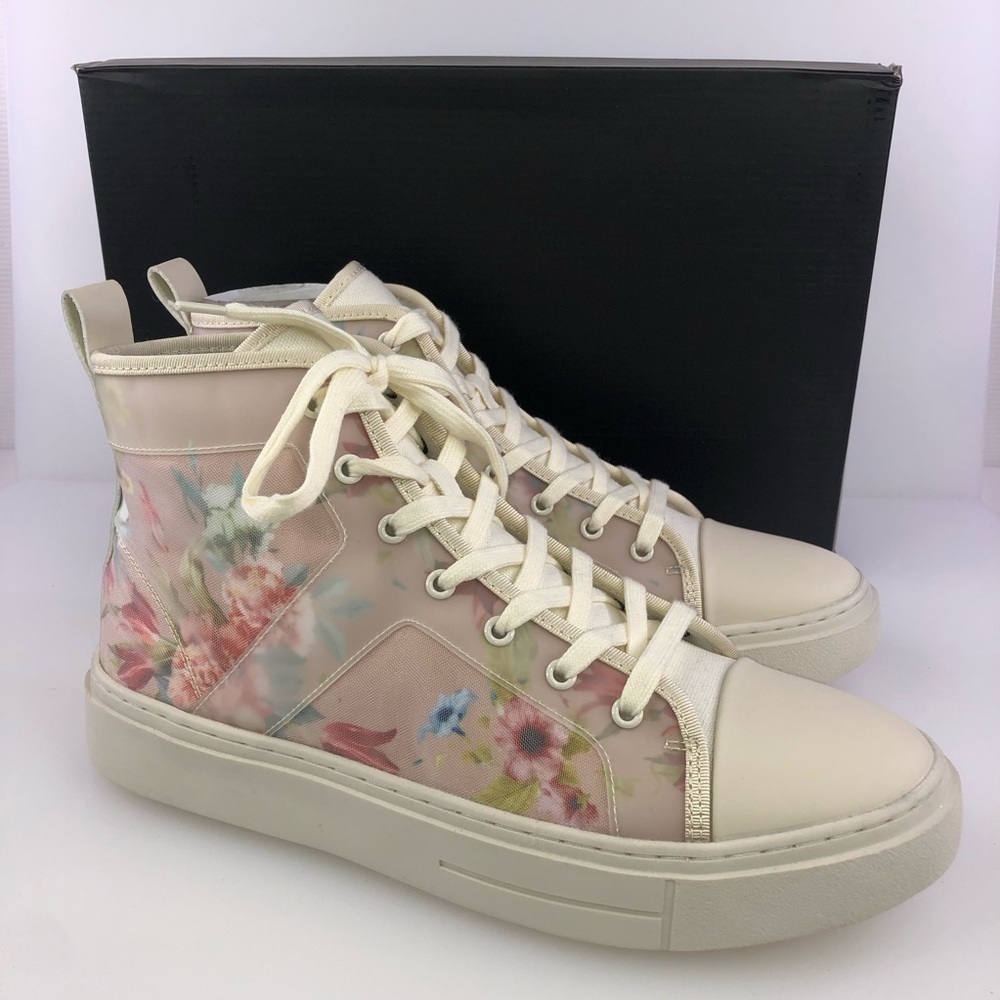 INC International Concepts Phoenix Floral High Top Sneakers Size 9.5